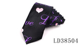 Skinny Ties For Men Women Colorful Printed Casual Neck Tie Slim Neckties Funny Fashion Mens Necktie For Wedding Party Gravata