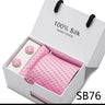 Cravates de marque 100 % soie, coffret cadeau, bureau, homme, classique, fête, mariage, rayées, 7,5 cm, soie, mariage, motif floral, cravate, mouchoir