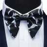 Ricnais Fashion Silk Pasley Floral Big Bowtie Yellow Red Jacquard Bow Tie For Men Business Wedding Party Ties Gigt Accessories