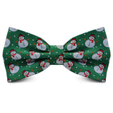 Christmas Bow tie for Men Women Snowmen Christmas Tree Bow knot Pre-tied Adult Silk Jacquard Bowtie Double Fold Cravats Party