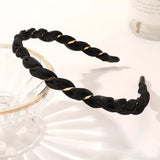 Organza Hairbands For Women Cross Weaving Hair Hoop Bands Korea Fashion Bright Silk Metal Headband Girls Hair Accessories Turban