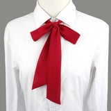 Chic DIY Chiffon Bänder Fliege Für Damen Mädchen Schule Hochzeit Einfarbig Dot Geschmeidig Schwarz Rot Rosa Bowknot Hemd Zubehör