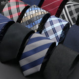 Cravate tissée jacquard pour homme, classique, à carreaux, rayée, en polyester, tendance, pour mariage, affaires, fête, costume, robe, cadeau