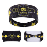 Men Women Sport Headband Skull Ghost Sweat Bandage Elastic Tennis Yoga Gym Headwear Fitness Running Sweatband Hair Accessories