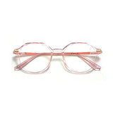Fashion Women Anti Blue Light Glasses Blue Light Blocking Eyewear Luxury Brand Round Optical Spectacle Frame Computer Glasses