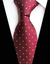 Corbatas de seda tejidas en jacquard con diseño de cachemira a cuadros para hombre, corbatas de 8 cm a rayas para trajes de negocios, bodas y fiestas.