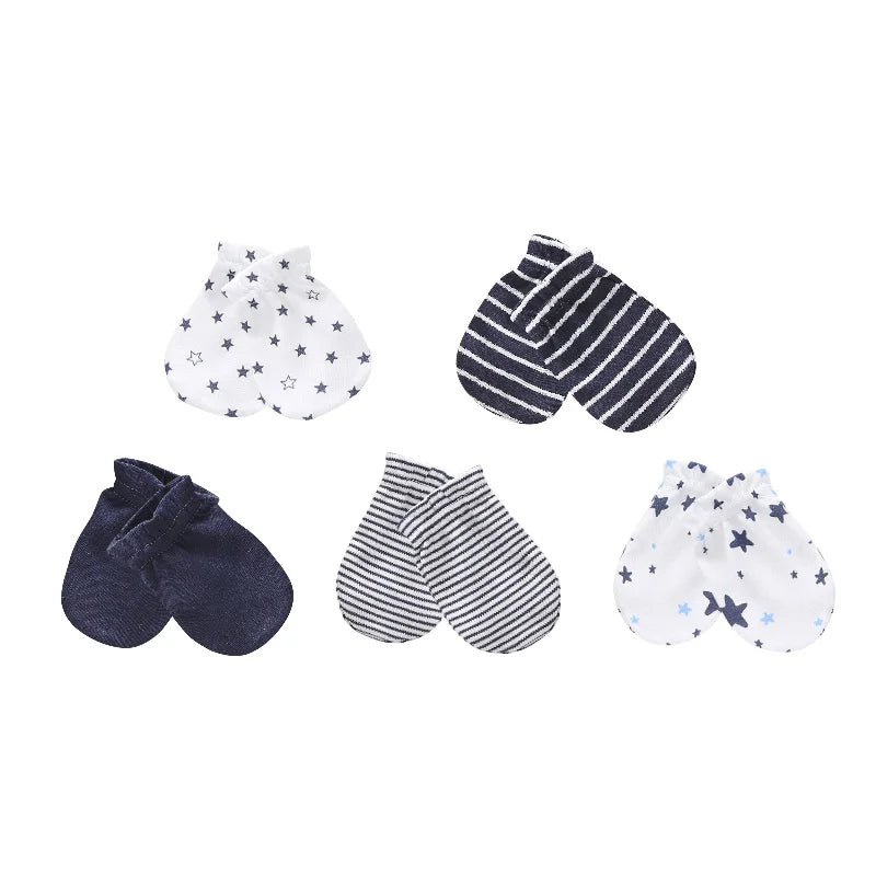 Bonnet et moufles pour nouveau-né, bonnet confortable pour fille et garçon, bonnet et gants en coton pour bébé de 0 à 6 mois