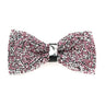 Nœud papillon rose diamant pour homme, nœud papillon strass, accessoire de mariage tendance