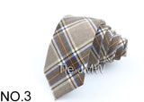Nouvelles cravates en polyester TR souple pour hommes, fines, à carreaux, pour affaires, robe de mariée, papillon, accessoires de cou quotidiens