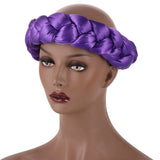 Fashion Candy Color Braids Twist Headbands for Women African Headwear Elastic Hair Bands Ladies Turban Female Bandage Headwrap