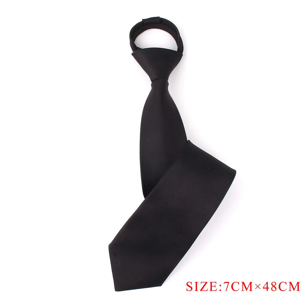 Cravates fines solides pour garçons et filles, uniformes scolaires, cravate noire réglable pour hommes et femmes, cravate de mariage pour marié, nœud papillon