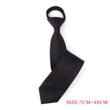 Cravates fines solides pour garçons et filles, uniformes scolaires, cravate noire réglable pour hommes et femmes, cravate de mariage pour marié, nœud papillon