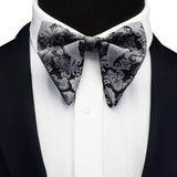 GUSLESON Fashion Paisley Bow Tie For Men Women Classic Big Bowtie For Party Wedding Bowknot Adult Mens Bowties Cravats Red Tie