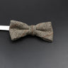 Brand New Wool Bowtie Woven Plaid Stripped Formal Bow Tie Brown Grey Butterfly Mens Wedding Party Dress Shirt Suit Accessories