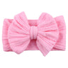Solid Cable Bow Baby Headband for Child Nylon Layers Headwear Kids Elastic Turban Headwraps Newborn Boys Girls Hair Accessories