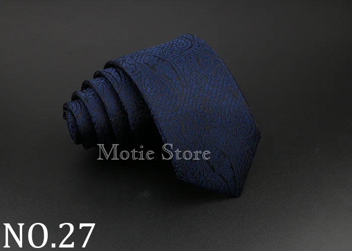Cravate tissée jacquard pour homme, classique, à carreaux, rayée, en polyester, tendance, pour mariage, affaires, fête, costume, robe, cadeau