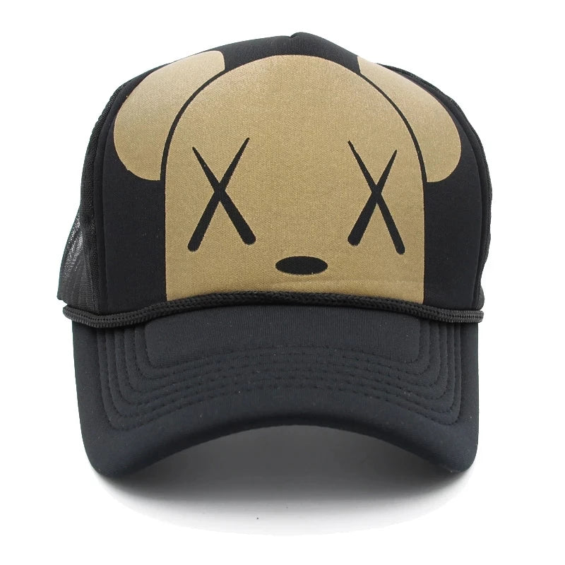 Casquette de baseball d'été pour bébés garçons et filles, chapeaux pour enfants, broderie de lettres, graffiti, snapback, chapeaux de soleil, casquette hip-hop en maille pour l'extérieur