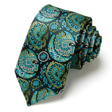 Cravate classique en soie pour homme, 48 couleurs, 7,5 cm, de luxe, à rayures, fine, pour costume, mariage, fête