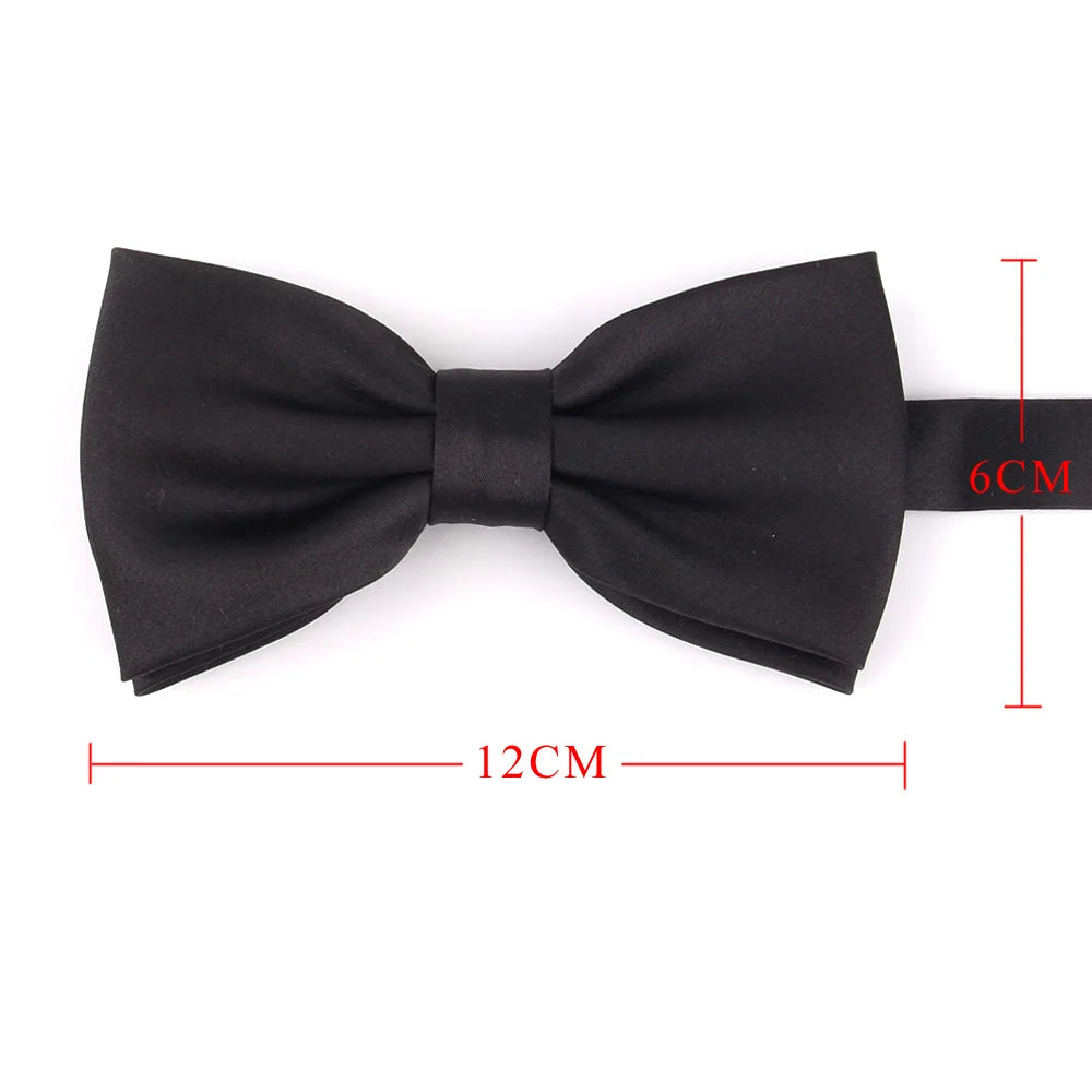 Cravates fines solides pour garçons et filles, uniformes scolaires, cravate noire réglable pour hommes et femmes, cravate de mariage pour marié, nœud papillon