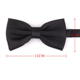 Cravates fines solides pour garçons et filles, uniformes scolaires, cravate noire réglable pour hommes et femmes, cravate de mariage pour marié, nœud papillon