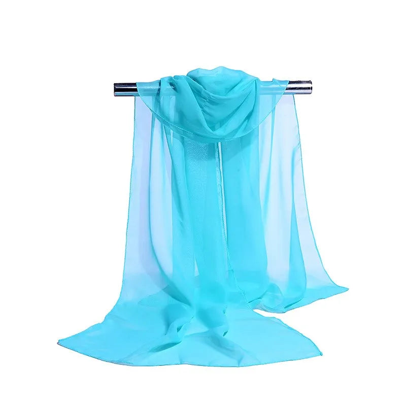 160*50cm Couleur unie Vente simulation soie mousseline de soie écharpe rayée mode sauvage châle crème solaire imprimé écharpe florale écharpes