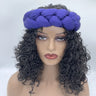 Bronzing Fabric Women's Headbands Elastic Braids Hair Bands Female Turban Cap Party Headwear Accessories Fashion Bandage Bandana