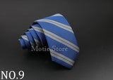 Cravate tissée jacquard pour homme, classique, à carreaux, rayée, en polyester, tendance, pour mariage, affaires, fête, costume, robe, cadeau