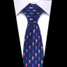 2023 New Design Wholesale 7.5 cm Jacquard Tie Red Men Floral Suit Accessories Fit Formal Party