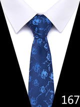 Cravate homme 7,5 cm, style nouveau, bleu, vert et orange, motif cachemire, motif floral, pour mariage, travail