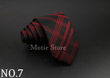 Cravate tissée jacquard pour homme, classique, à carreaux, rayée, en polyester, tendance, pour mariage, affaires, fête, costume, robe, cadeau