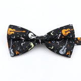 Nœud papillon en forme de note de musique, guitare, piano, pour adultes et enfants, accessoire fantaisie fait à la main pour fête de mariage, cadeau pour hommes