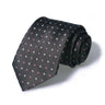 Cravate Huishi 8 cm à pois pour homme, slim, tendance, en polyester et microfibre, à carreaux, pour mariage