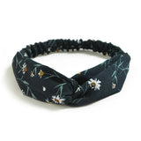 Korean Style Summer Lovely Hairband Women Hair Accessories Turban Twist Cross Headwrap Girl Floral Elastic Knotted Headwear