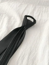Cravates pour femmes 2021, style rétro, solide, soyeux, col étroit, slim, lisse, style coréen, simple, élégant, passe-partout, tendance, unisexe