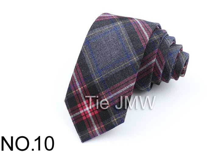 Nouvelles cravates en polyester TR souple pour hommes, fines, à carreaux, pour affaires, robe de mariée, papillon, accessoires de cou quotidiens