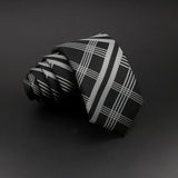 Cravate tissée jacquard pour homme, classique, à carreaux, rayée, en polyester, tendance, pour mariage, affaires, fête, costume, robe, cadeau