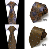 Cravate homme 7,5 cm, style nouveau, bleu, vert et orange, motif cachemire, motif floral, pour mariage, travail