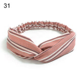 New Fashion Women Girls Bohemian Hair Bands Print Headbands Vintage Cross Turban Bandage Bandanas HairBands Hair Accessories