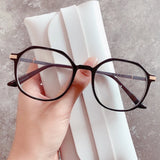 Fashion Women Anti Blue Light Glasses Blue Light Blocking Eyewear Luxury Brand Round Optical Spectacle Frame Computer Glasses