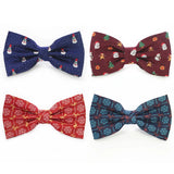 JEMYGINS Christmas Bow Ties for Mens Shirt  Snowflake Christmas Tree Pattern Men Silk Bow Tie  Christmas Party Gift