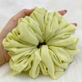Elastics Chiffon Hair Band Solid Color Big Circle Scrunchies for Women Girl Ponytail Holder Hair Rope Hairband Hair Accessoires