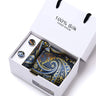 Cravates de marque 100 % soie, coffret cadeau, bureau, homme, classique, fête, mariage, rayées, 7,5 cm, soie, mariage, motif floral, cravate, mouchoir