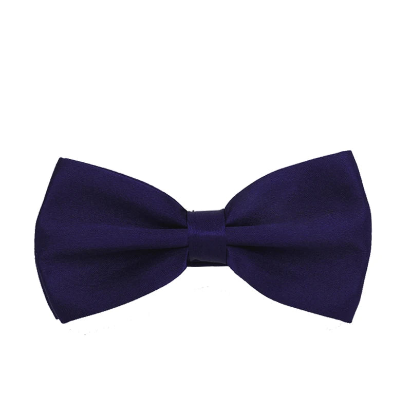 HUISUI 2024 New 43 Color Suit Bow Tie Wedding Gift Solid Party Classic Butterfly Cravat Wholesale Polyester Material Bowtie