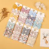 4Pcs/set Leopard Dot Print Bowknot Hair Bow Clips Baby Girls Lace Cotton Linen Barrettes Safety Hairpins Headwear Accessories