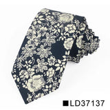 Nouvelle cravate florale pour hommes et femmes, cravate fine en coton pour mariage, cravates décontractées pour hommes, costumes classiques, cravates à imprimé floral
