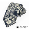 Nouvelle cravate florale pour hommes et femmes, cravate fine en coton pour mariage, cravates décontractées pour hommes, costumes classiques, cravates à imprimé floral