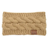 2024 Fashion Bohemia Winter Warm Knitted Headband Hair Accessories Women's CC Wool Wide Hairband Stretch Solid Hairband Headwear