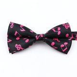 Nœud papillon en forme de note de musique, guitare, piano, pour adultes et enfants, accessoire fantaisie fait à la main pour fête de mariage, cadeau pour hommes