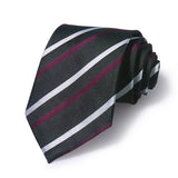 Cravate Huishi 8 cm à pois pour homme, slim, tendance, en polyester et microfibre, à carreaux, pour mariage