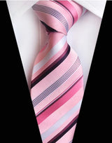 Corbatas de seda tejidas en jacquard con diseño de cachemira a cuadros para hombre, corbatas de 8 cm a rayas para trajes de negocios, bodas y fiestas.
